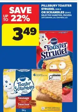 Real Canadian Superstore PILLSBURY TOASTER STRUDEL, 326 G OR SCRAMBLES, 204 G offer