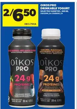 Real Canadian Superstore OIKOS PRO DRINKABLE YOGURT offer