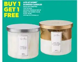 Real Canadian Superstore LIFE AT HOME SCENTED CANDLES, 7/8/ 9/14 OZ offer