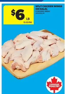 Real Canadian Superstore SPLIT CHICKEN WINGS OR HALAL offer