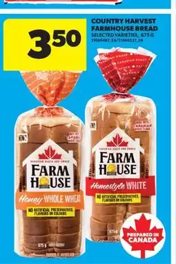 Real Canadian Superstore COUNTRY HARVEST FARMHOUSE BREAD offer