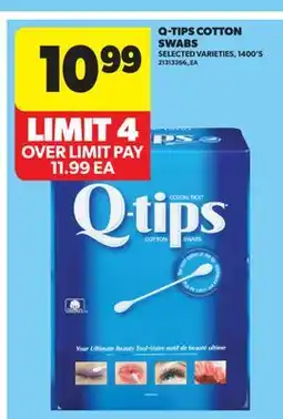 Real Canadian Superstore Q-TIPS COTTON SWABS, 1400'S offer