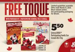 Real Canadian Superstore GENERAL MILLS PARTICIPATING FAMILY SIZE CEREALS offer