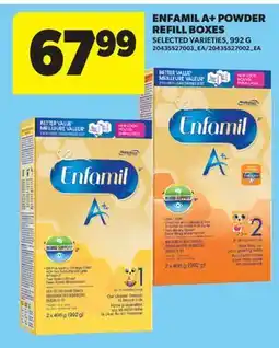 Real Canadian Superstore ENFAMIL A + POWDER REFILL BOXES, 992 G offer