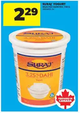 Real Canadian Superstore SURAJ YOGURT offer