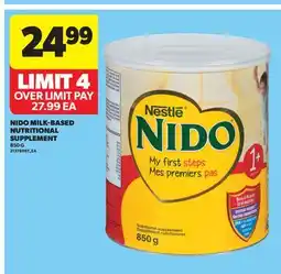 Real Canadian Superstore NIDO MILK-BASED NUTRITIONAL SUPPLEMENT offer
