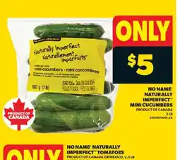 Real Canadian Superstore NO NAME NATURALLY IMPERFECT MINI CUCUMBERS, 2 LB offer
