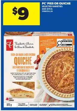 Real Canadian Superstore PC PIES OR QUICHE offer