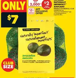 Real Canadian Superstore NO NAME NATURALLY IMPERFECT AVOCADO, 2.2 LB offer