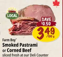 Farm Boy Farm Boy Smoked Pastrami or Corned Beef offer