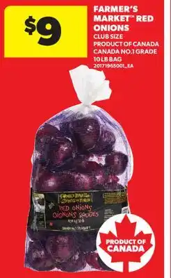 Real Canadian Superstore FARMER'S MARKET RED ONIONS, 10 LB BAG offer