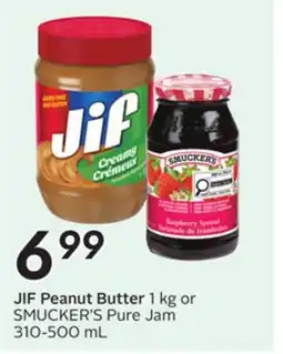 Sobeys JIF Peanut Butter offer