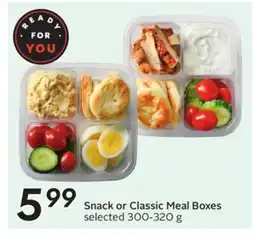 Sobeys Snack or Classic Meal Boxes offer