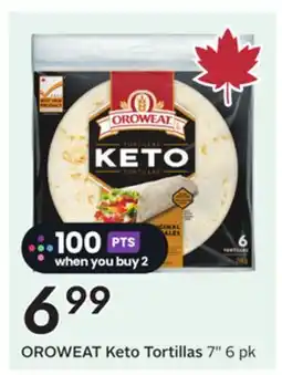 Sobeys OROWEAT Keto Tortillas offer