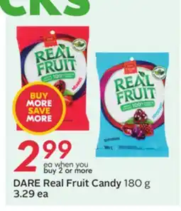 Sobeys DARE Real Fruit Candy offer