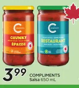 Sobeys COMPLIMENTS Salsa offer