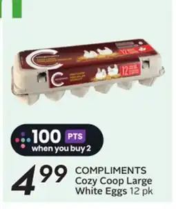 Sobeys COMPLIMENTS Cozy Coop Large White Eggs offer