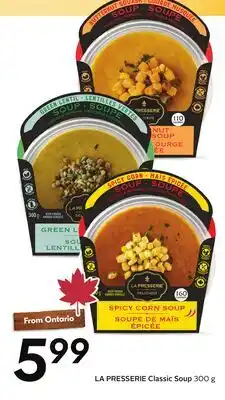 Sobeys LA PRESSERIE Classic Soup offer