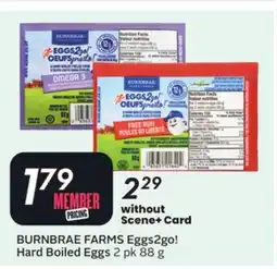Sobeys BURNBRAE FARMS Eggs2go! Hard Boiled Eggs offer