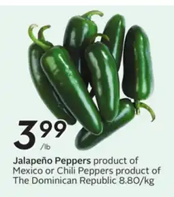 Sobeys Jalapeño Peppers offer
