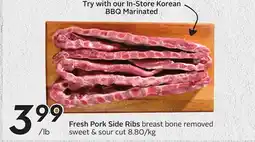 Sobeys Fresh Pork Side Ribs offer