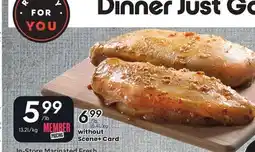 Sobeys In-Store Marinated Fresh Boneless Skinless Chicken Breast offer