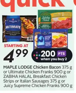 Sobeys MAPLE LODGE Chicken Bacon offer