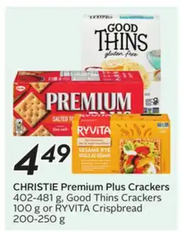 Sobeys CHRISTIE Premium Plus Crackers offer