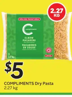 Sobeys COMPLIMENTS Dry Pasta offer