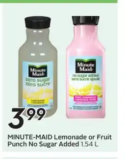 Sobeys MINUTE-MAID Lemonade or Fruit Punch offer