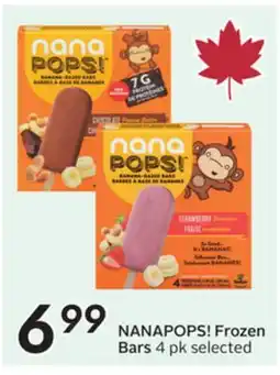Sobeys NANAPOPS! Frozen Bars offer