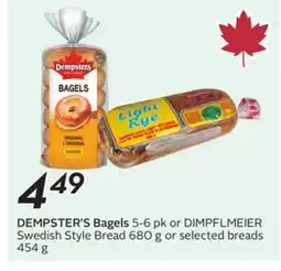 Sobeys DEMPSTER'S Bagels offer