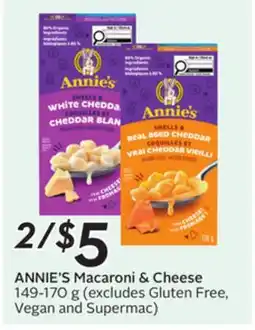 Sobeys ANNIE'S Macaroni & Cheese offer