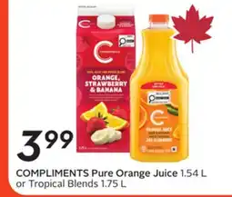Sobeys COMPLIMENTS Pure Orange Juice offer