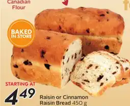 Sobeys Raisin or Cinnamon Raisin Bread offer
