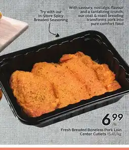 Sobeys Fresh Breaded Boneless Pork Loin Center Cutlets offer