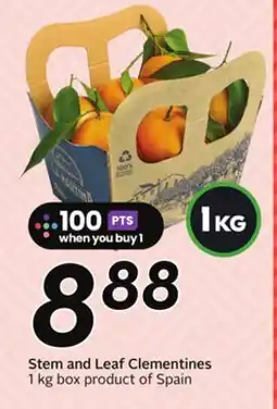 Sobeys Stem and Leaf Clementines offer