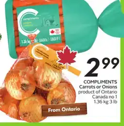 Sobeys COMPLIMENTS Carrots offer