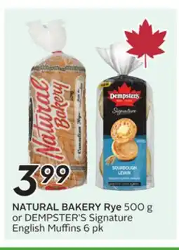 Sobeys NATURAL BAKERY Rye offer