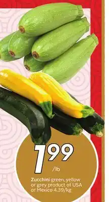 Sobeys Zucchini offer