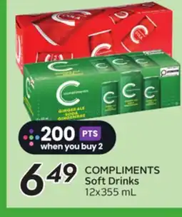 Sobeys COMPLIMENTS Soft Drinks offer