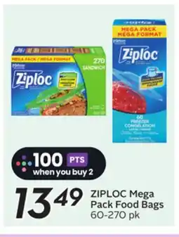 Sobeys ZIPLOC Mega Pack Food Bags offer