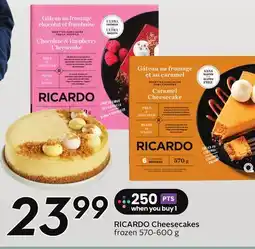 Sobeys RICARDO Cheesecakes offer