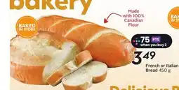 Sobeys French or Italian Bread offer