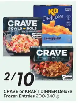 Sobeys CRAVE or KRAFT DINNER Deluxe Frozen Entrées offer