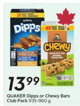Sobeys QUAKER Dipps or Chewy Bars offer
