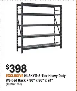 Home Depot EXCLUSIVE HUSKY 5-Tier Heavy Duty Welded Rack • 90 x 90 x 24 offer