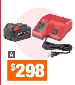 Home Depot REDLITHIUM XC 5.0AH Battery and Charger Kit offer