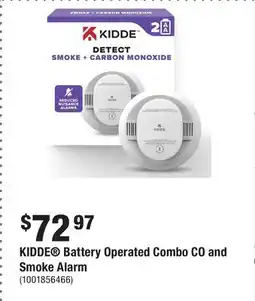 Home Depot KIDDE Battery Operated Combo CO and Smoke Alarm offer