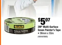 Home Depot 3M Multi-Surface Green Painter's Tape 36mm x 55mm offer